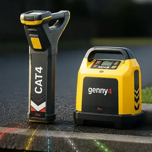 CAT receiver and Genny signal generator used for utility detection