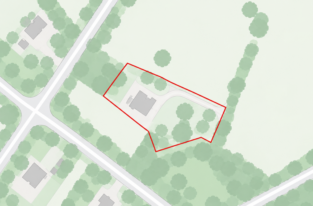 Mapped building and surrounding operational area