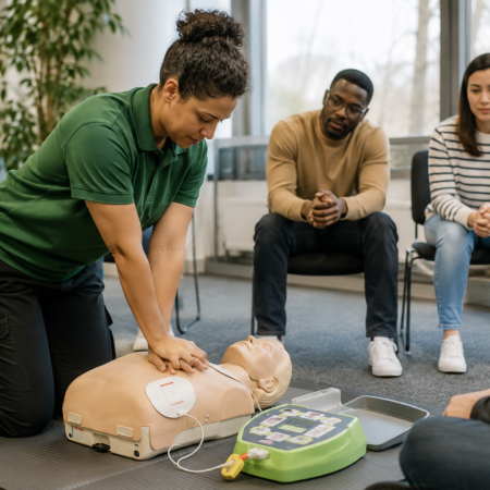 Basic Life Support and Safe Use of an Automated External Defibrillator (AED)